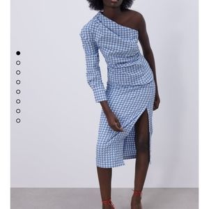 Zara Draped Midi Skirt